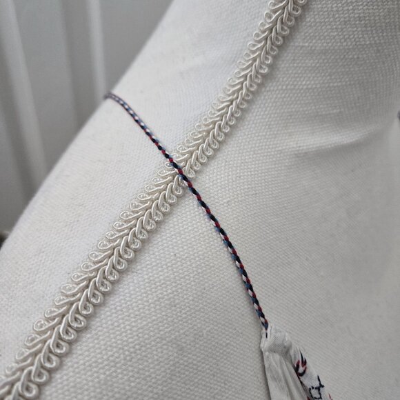 Rails Liv Braided Stripe Cami Tank Top Small White Stripe Keyhole Racerback Boho - Picture 9 of 13